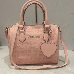 Juicy Couture Blush Pink Heart Satchel